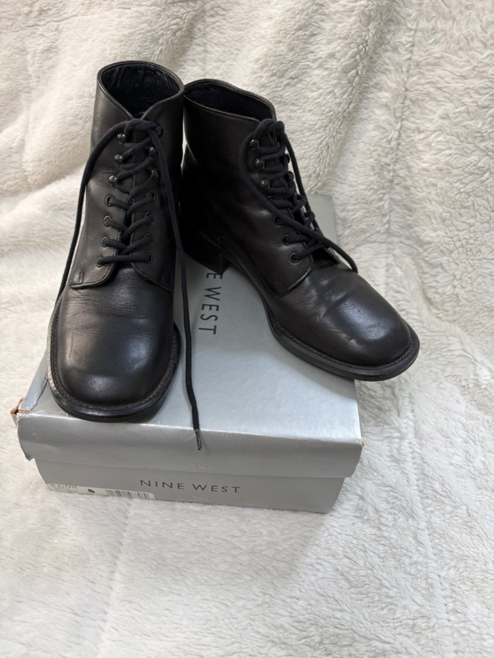 Nine West black booties